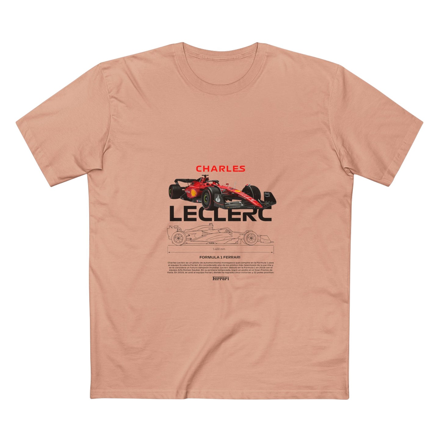 Formula 1 Charles Leclerc Adult Staple Tee - Perfect for Racing Fans - CreativeRino