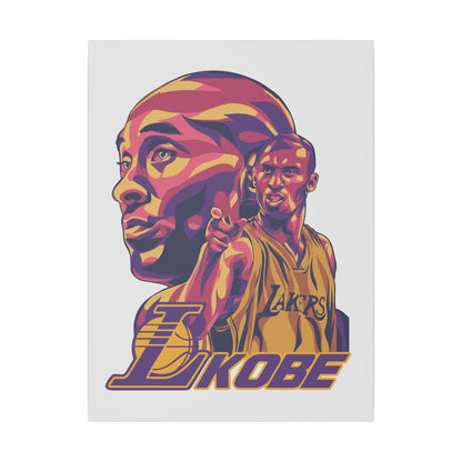 Kobe Bryant Canvas Art - Colorful Stretched Wall Decor - CreativeRino