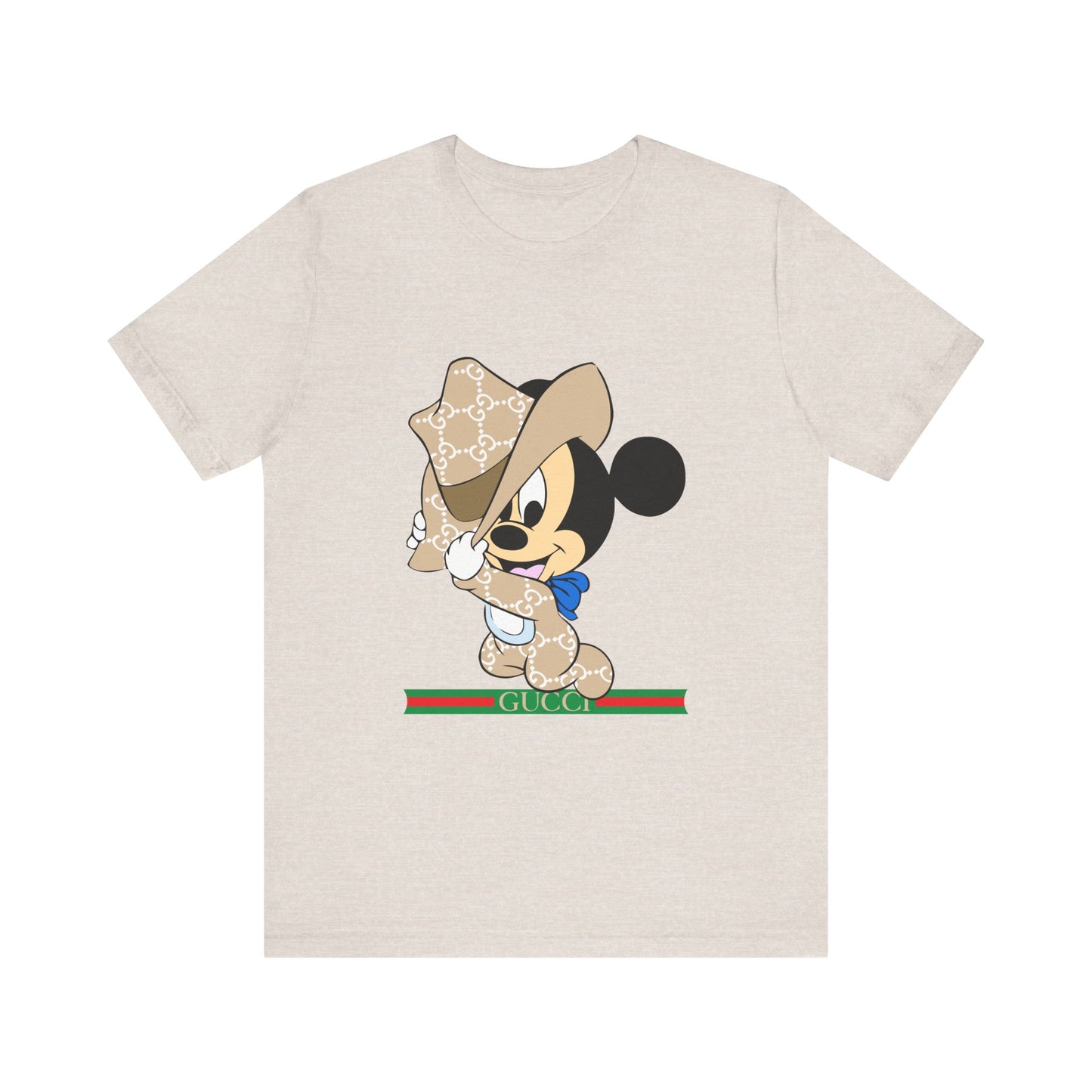Trendy Graphic Tee - Mickey Mouse Gucci Cowboy T-shirt Design - CreativeRino