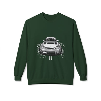 Car Enthusiast Fleece Crewneck Sweatshirt - Soft & Stylish - CreativeRino