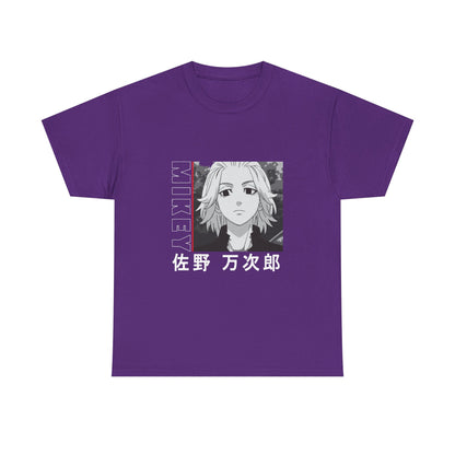 Mikey Anime Unisex Heavy Cotton Tee - Tokyo Ghoul Graphic T-shirt for Fans - CreativeRino