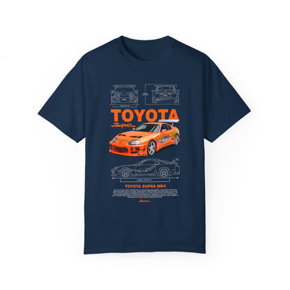 Toyota Supra MK4 Dast and Furious Graphic T-Shirt | Unisex Car Enthusiast Tee - CreativeRino