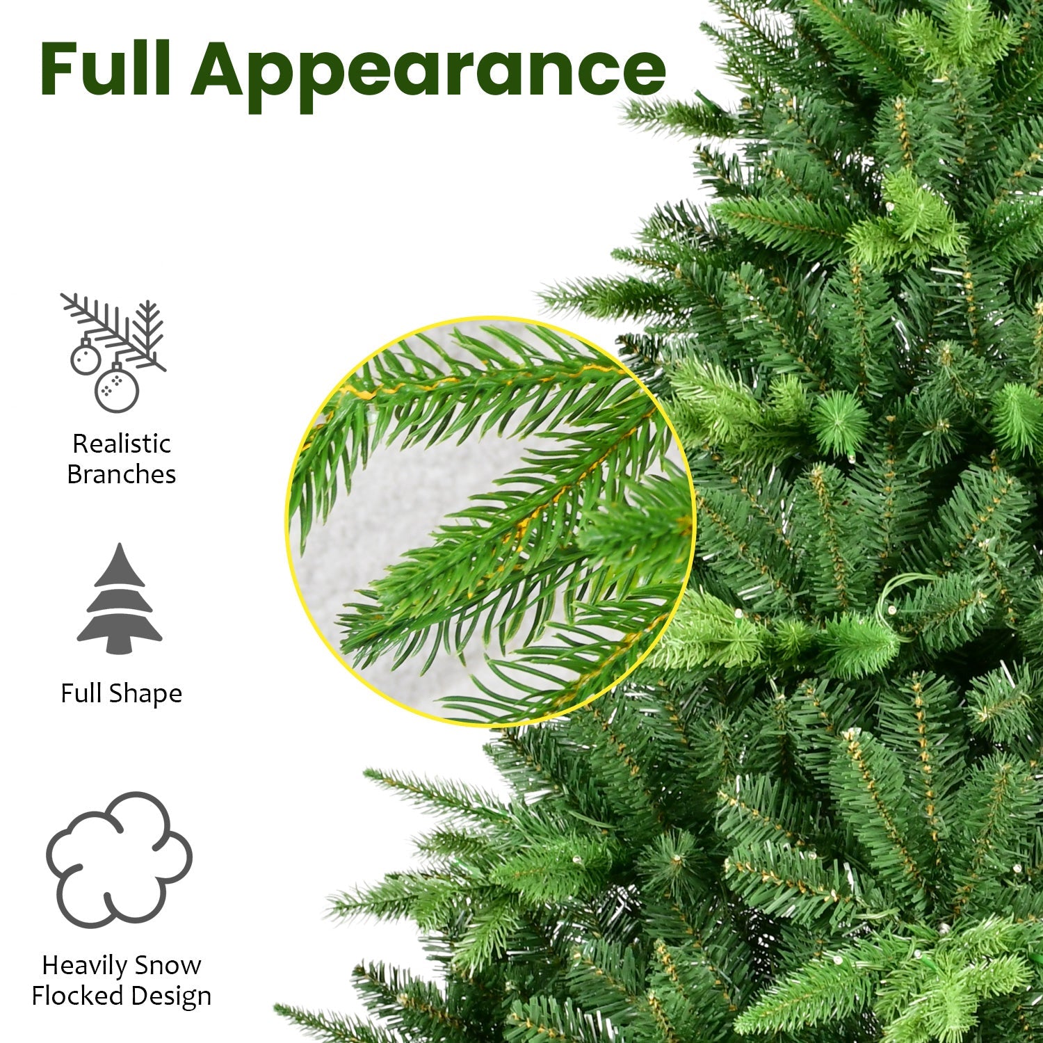 5FT Pre-Lit Artificial Christmas Tree | Realistic PE & PVC Mixed Tip Technology eprolo