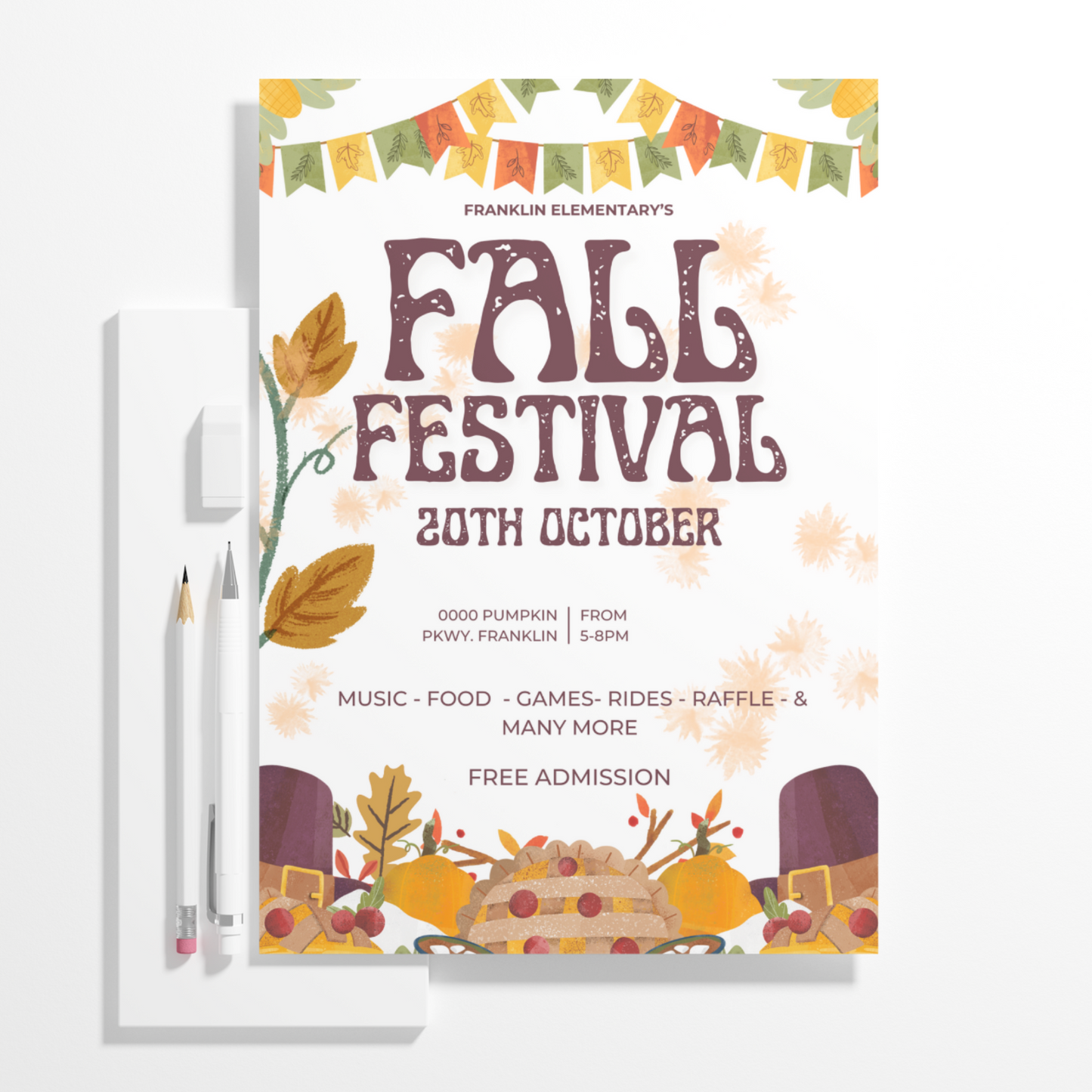 Fall Festival Invitation Template | Fall Festival Flyer