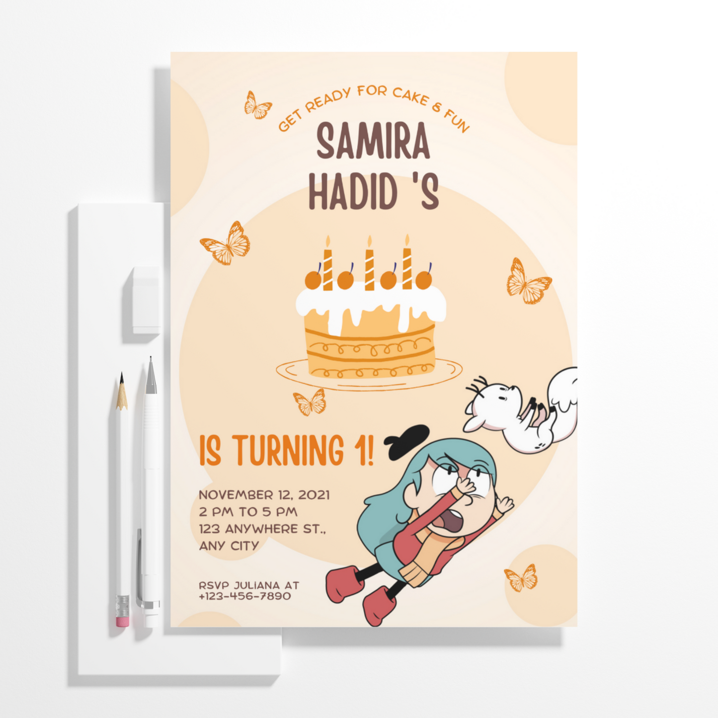 Hilda Birthday Invitation Template