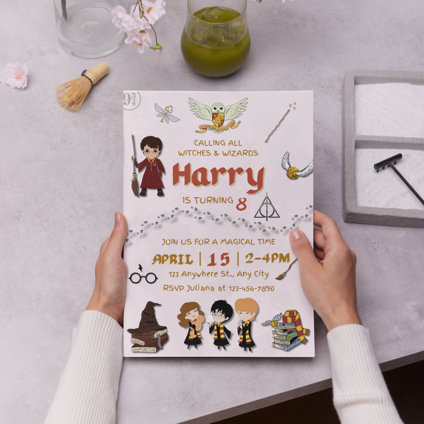 Harry Potter Birthday Party Invitation Template