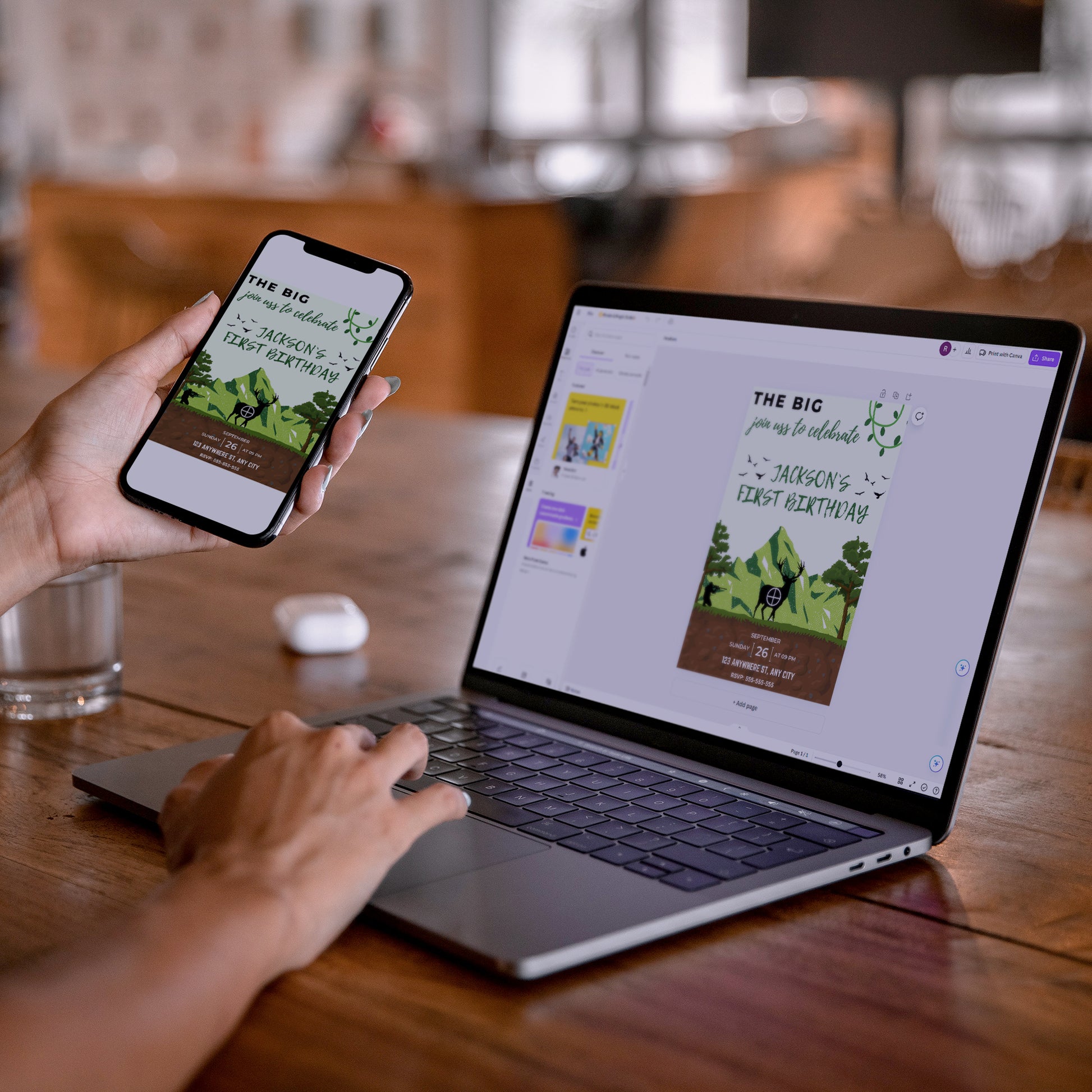 The Big One Hunting Birthday Invitation Template - CreativeRino