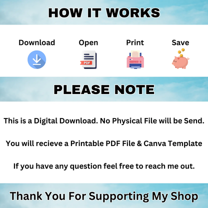 12 Month Book Bingo Reading Challenge Template | Monthly Reading Challenge - CreativeRino