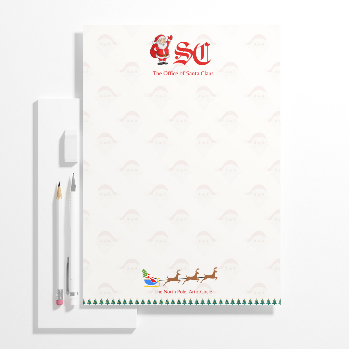 Santa Claus Letterhead Christmas Template