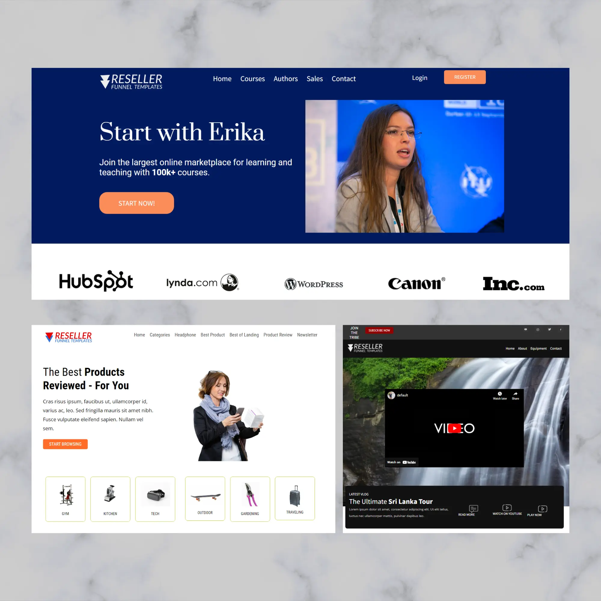 37 Systeme.io Website Funnel Template Bundle CreativeRino