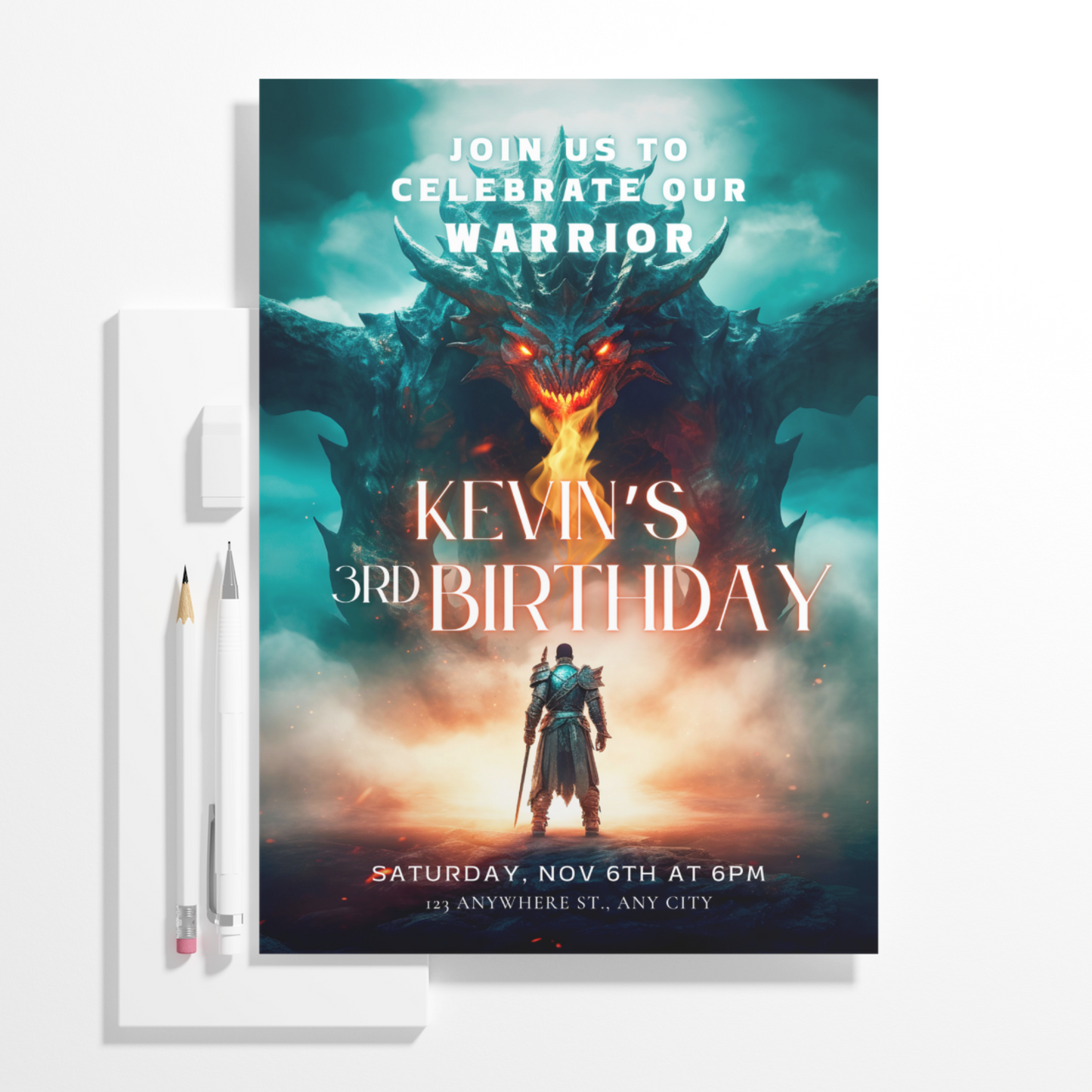 World of Warcraft Birthday Invitation Template