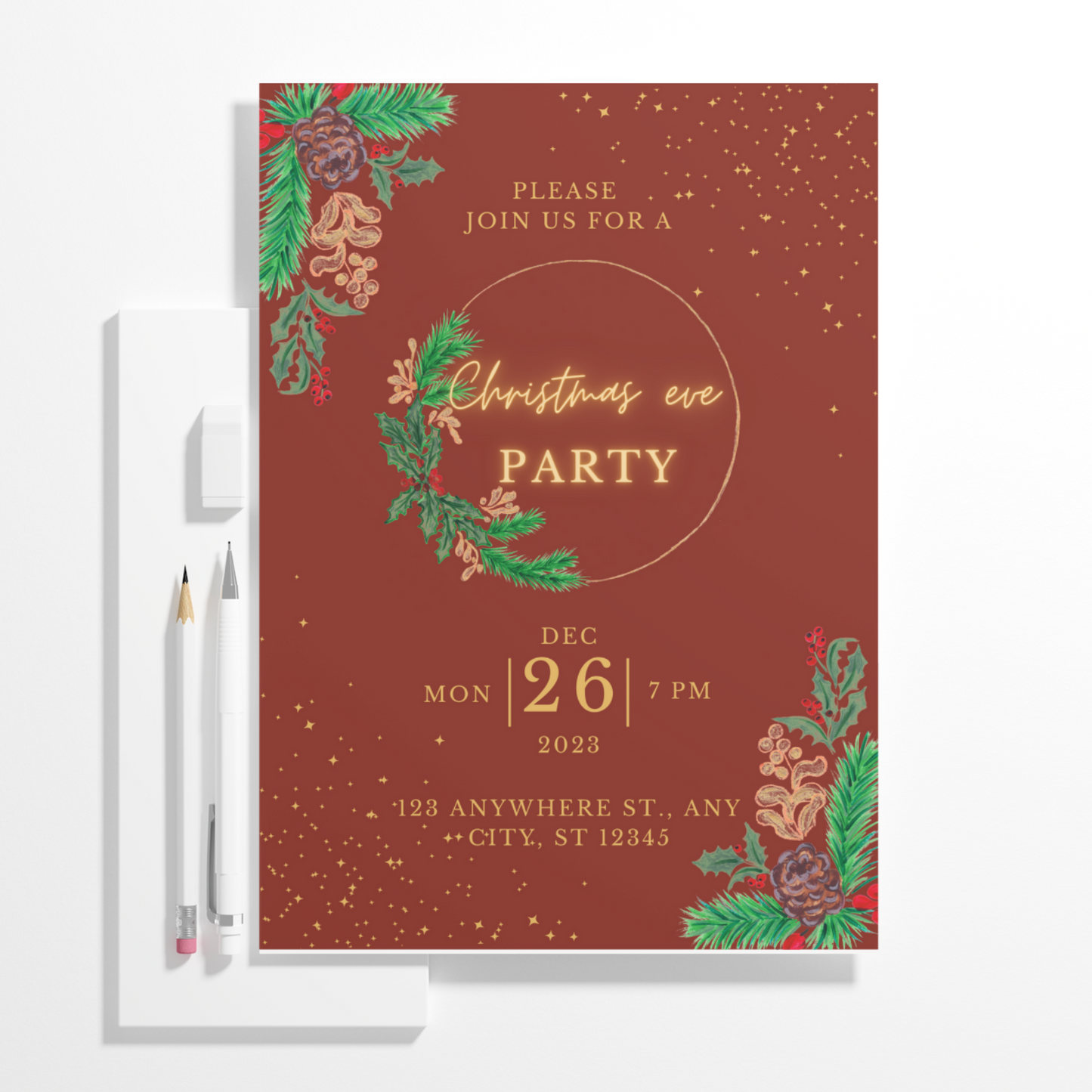 Christmas Eve Party Invitation Template