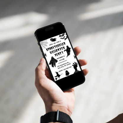 Ghost Spooktacular Halloween Party Invitation Template - CreativeRino