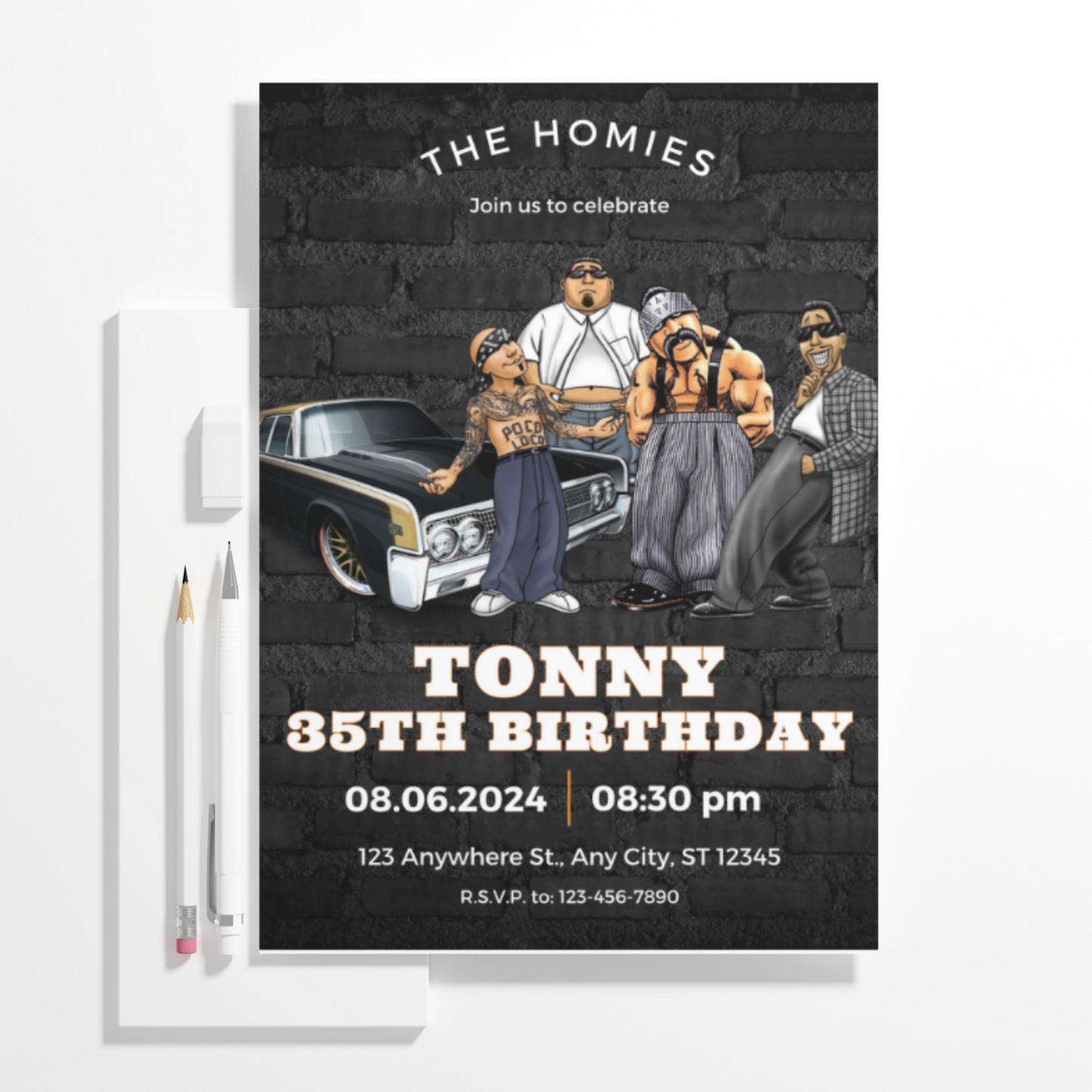 Cholo Birthday Invitation Template