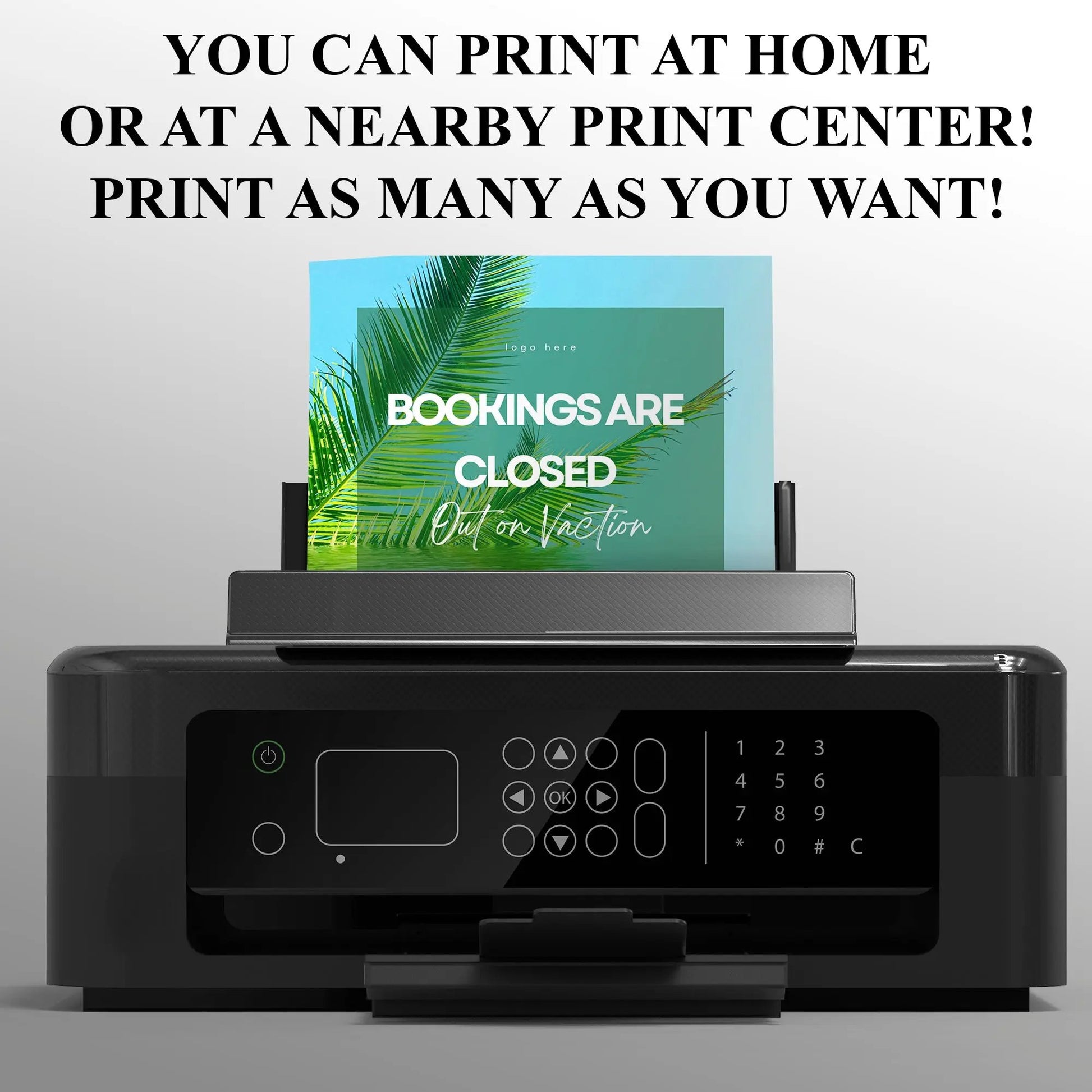 We Are On Vacation Flyer Template | We Are Closed Flyer CreativeRino