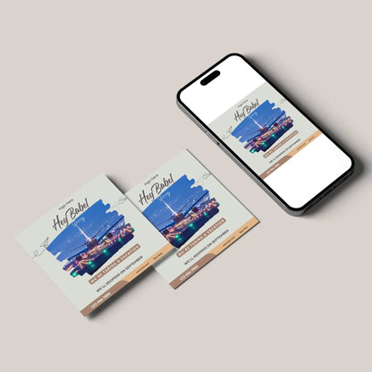 We Are On Vacation Flyer Template | We Are Closed Social Media Flyer CreativeRino