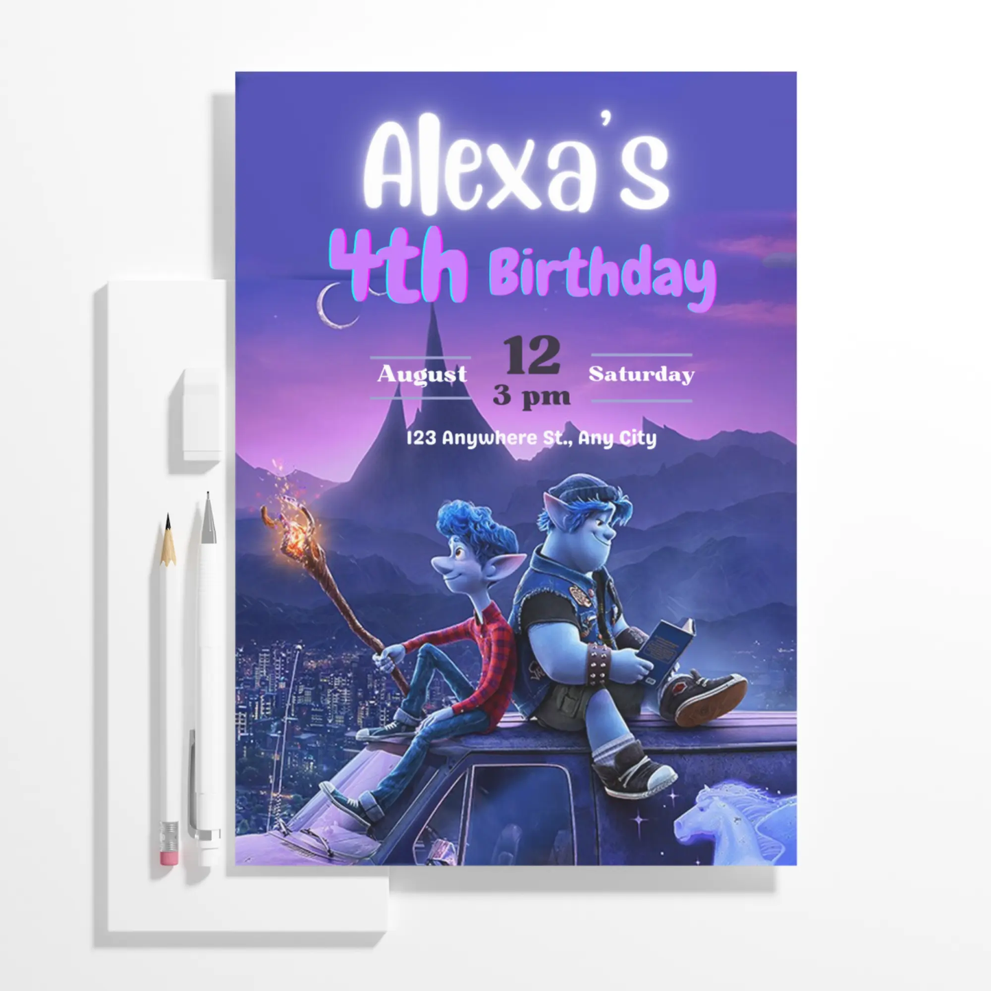 Onward Birthday Invitation Template