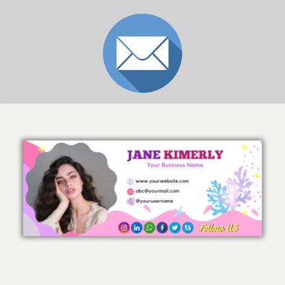 Outlook Gmail Email Signature Design Template - CreativeRino