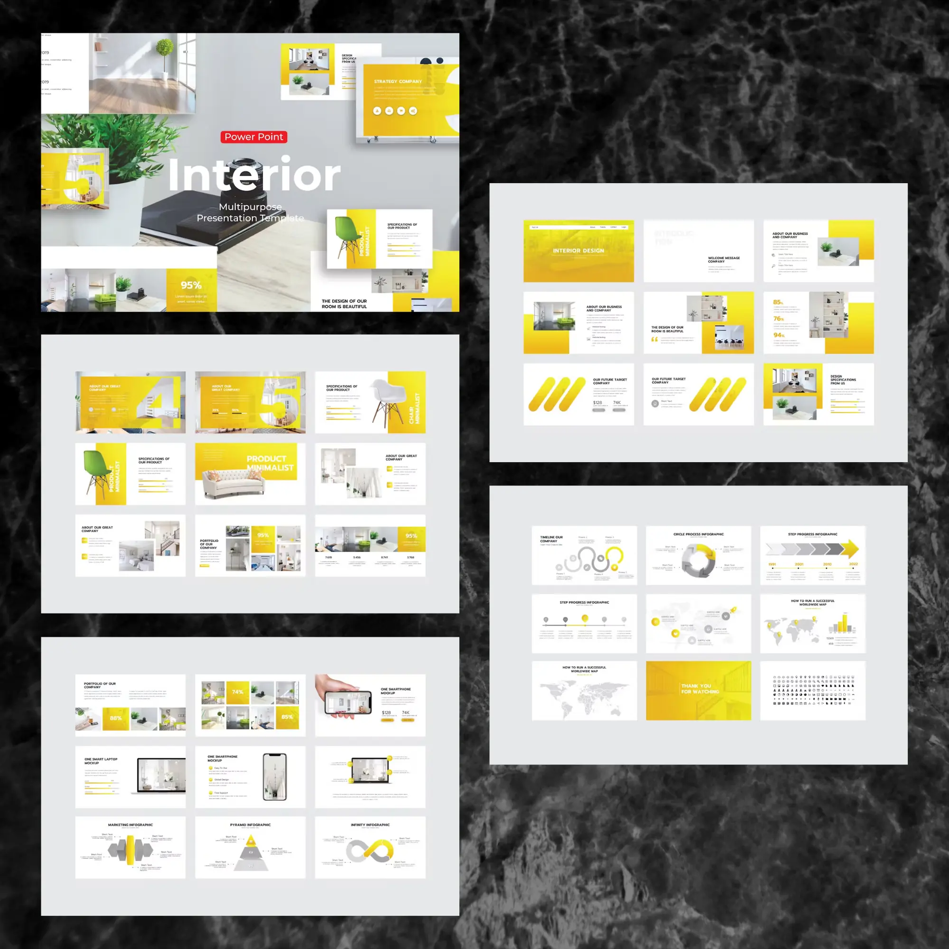 10 Interior Design Powerpoint Presentation Template Bundle - CreativeRino