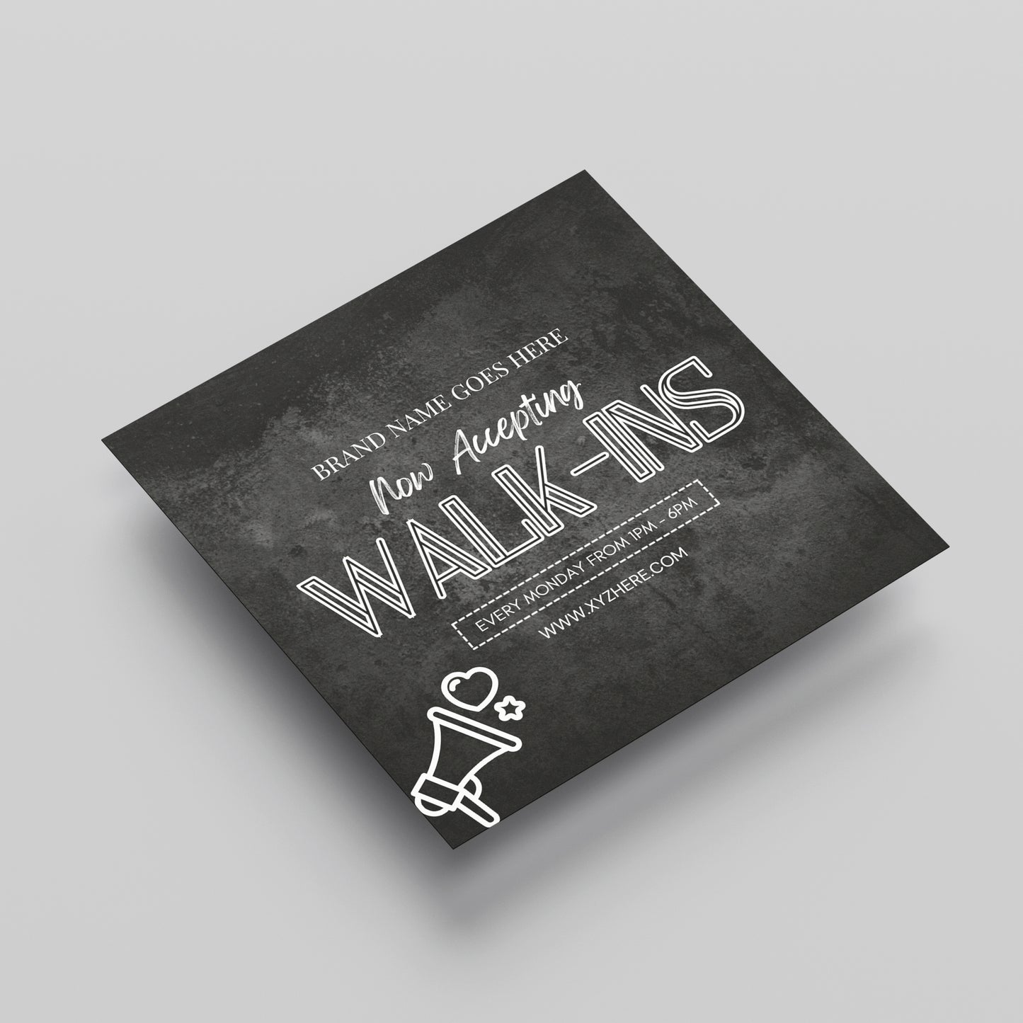 Walk Ins Welcome Flyer Template | Social Media Template