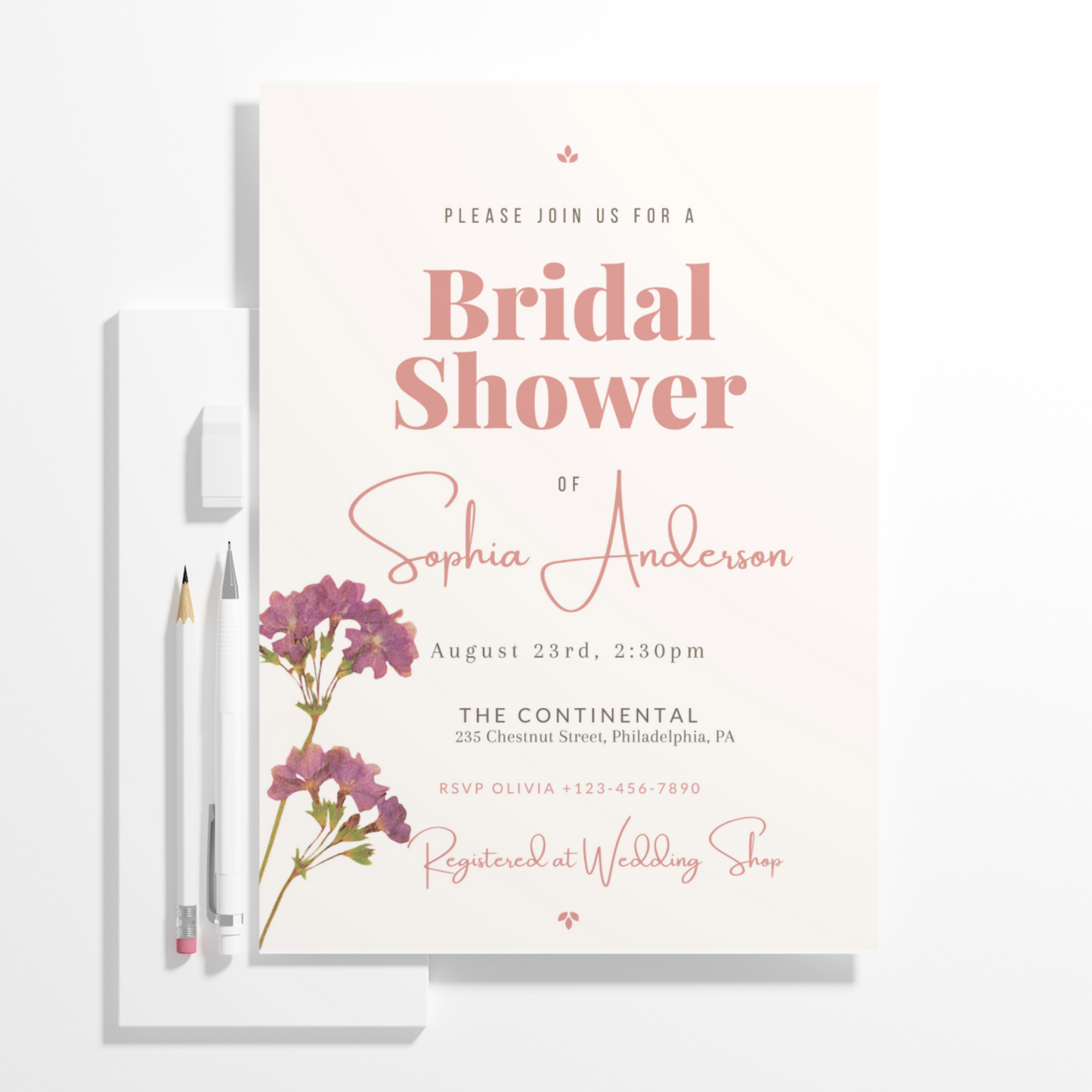 Bridal Shower Invitation Template