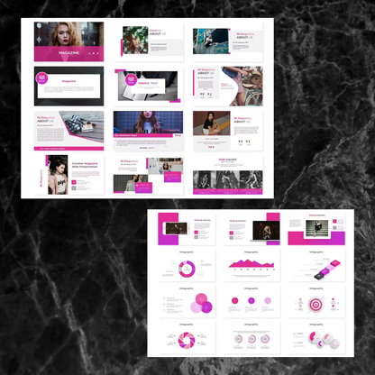 7 Magazine Powerpoint Presentation Template Bundle | Magazine Style Business PowerPoint Template - CreativeRino
