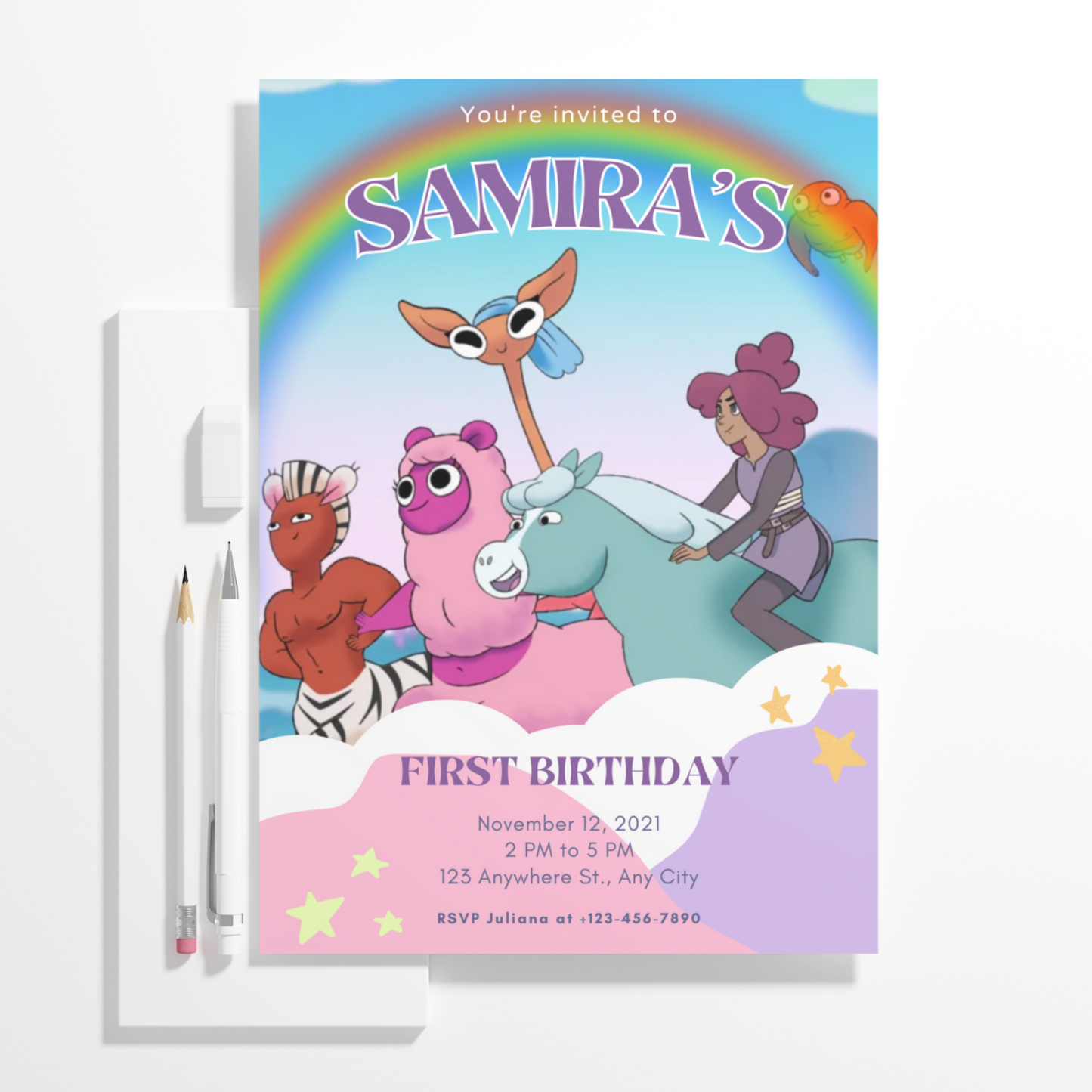 Centaurworld Birthday Invitation Template