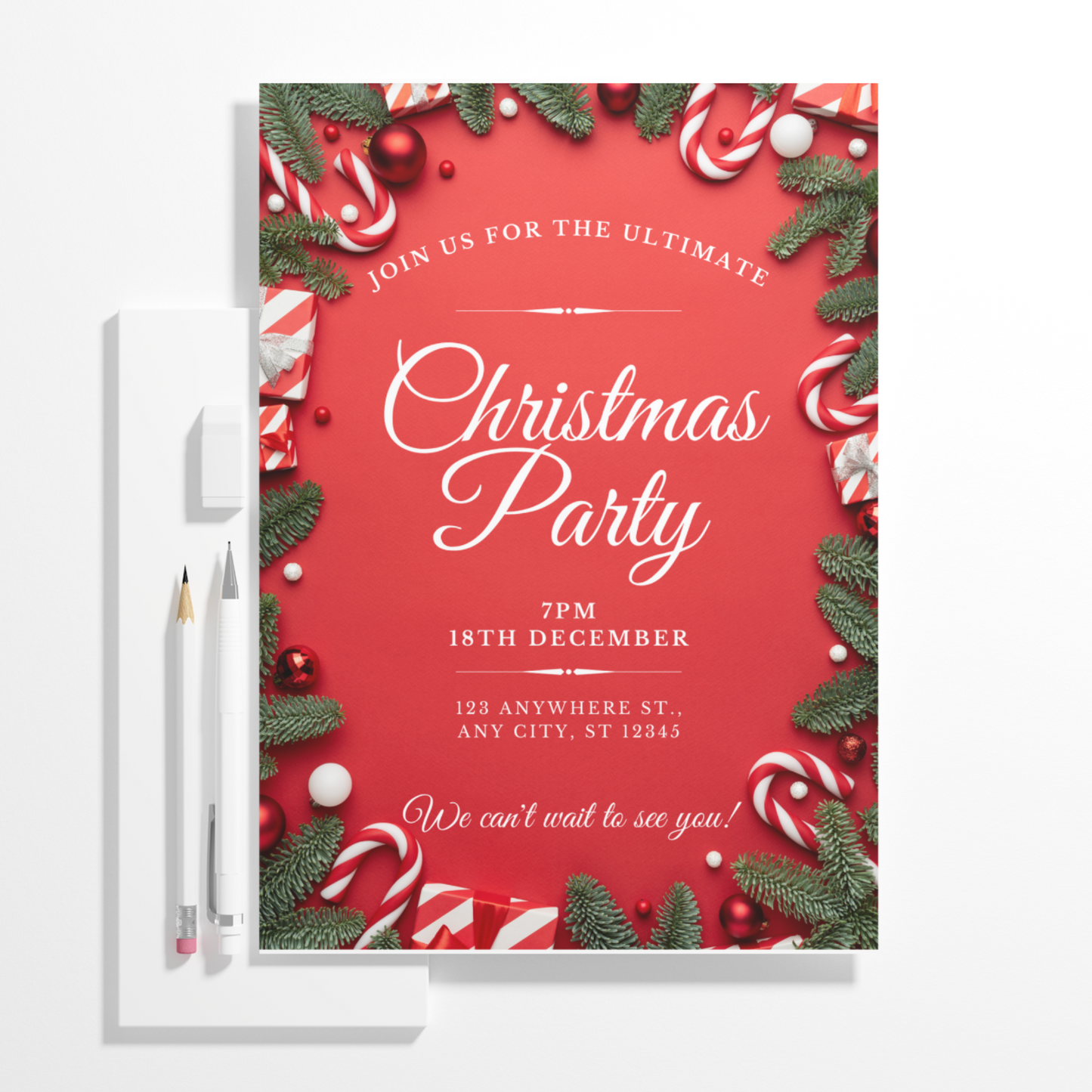 Christmas Party Invitation Template