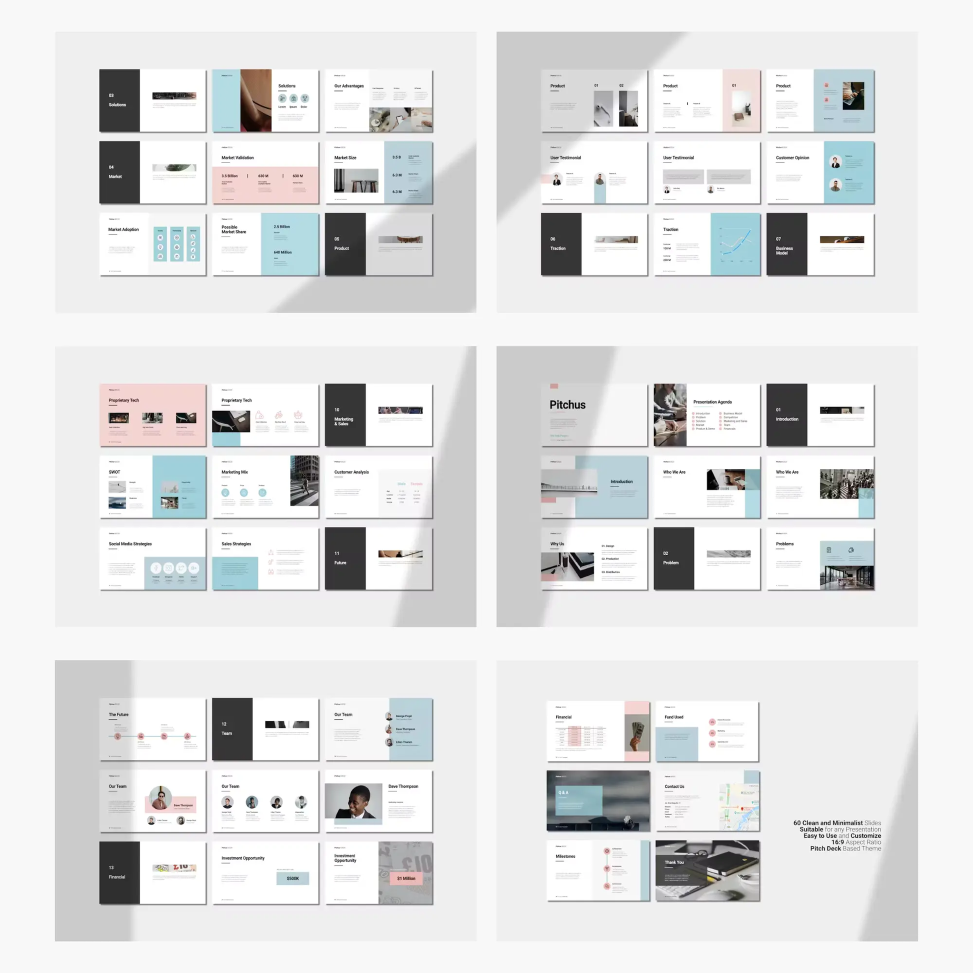 10 Pitch Deck Google Slides and Powerpoint Presentation Template Bundle - CreativeRino