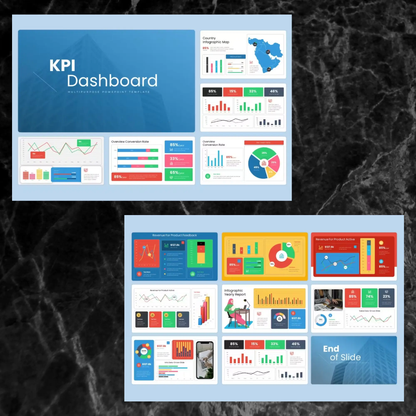 6 KPI Dashboard Powerpoint Presentation Template Bundle CreativeRino