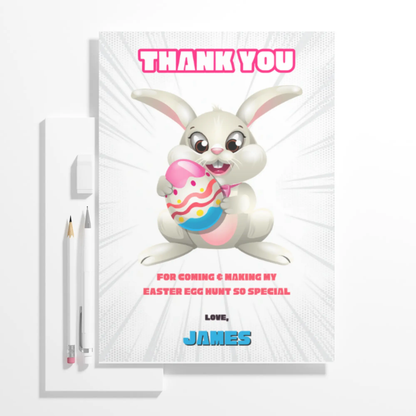 Easter Egg Hunt Thank You Card Template - CreativeRino