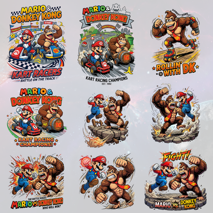 Donkey Kong PNG | High-Resolution Transparent Gaming Character Clipart | Retro Arcade Design Download CreativeRino