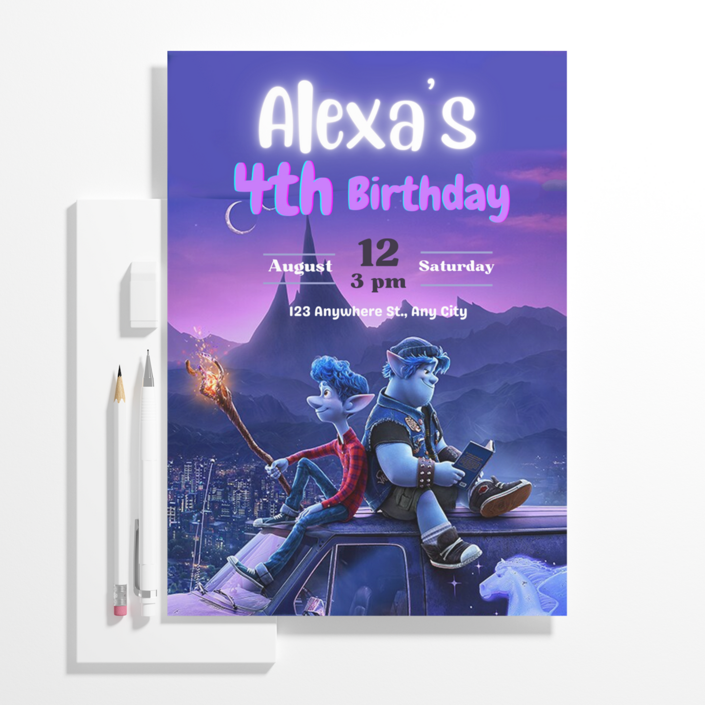 Onward Birthday Invitation Template