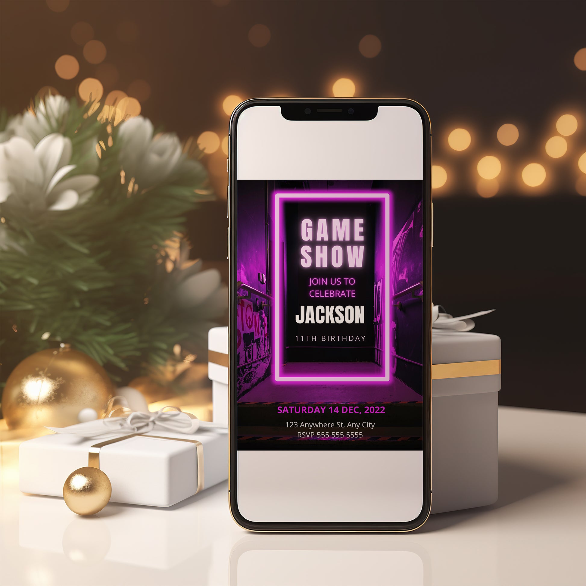 Game Show Birthday Invitation Template - CreativeRino