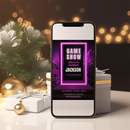 Game Show Birthday Invitation Template - CreativeRino
