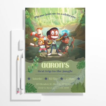 Craig Creek Birthday Invitation Template - CreativeRino