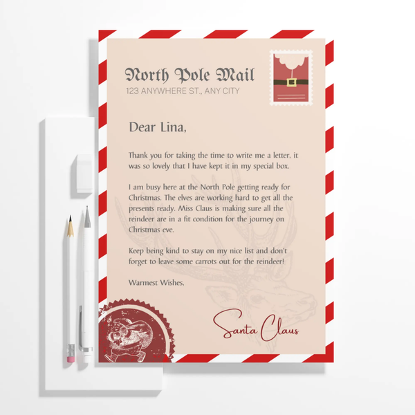Letter from Santa Claus Christmas Template – CreativeRino