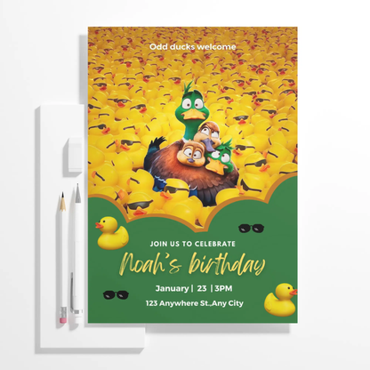 Migration Birthday Invitation Template - CreativeRino