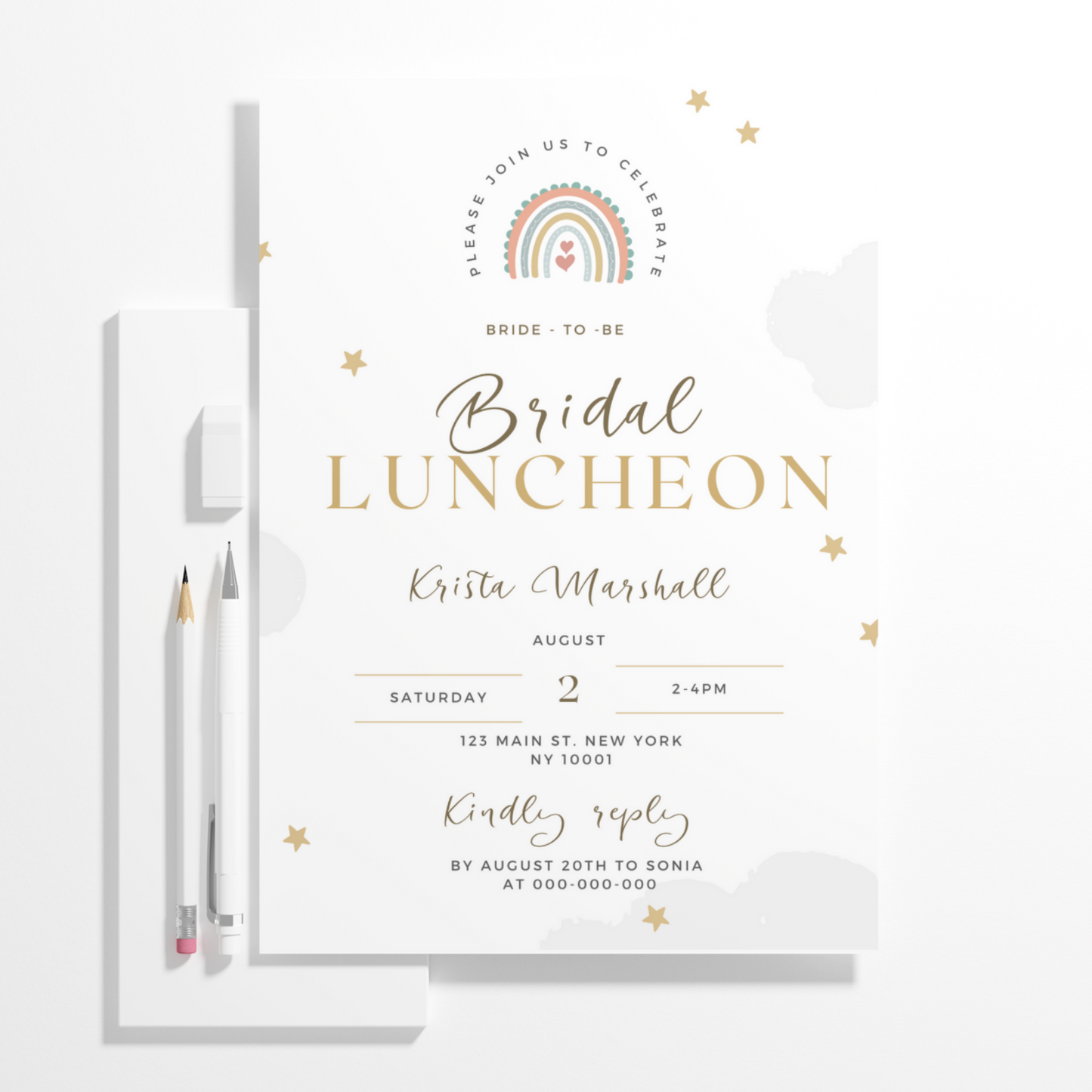 Bridal Luncheon Invitation Template