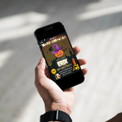 Halloweentown Birthday Party Invitation Template - CreativeRino