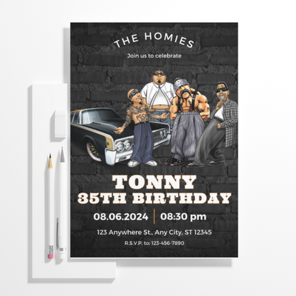 Cholo Birthday Invitation Template - CreativeRino