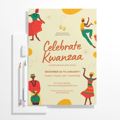 Celebrate Kwanzaa Invitation Template - CreativeRino
