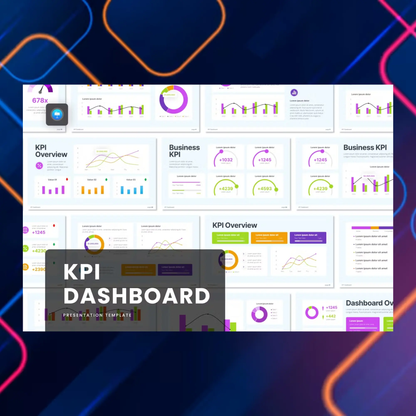 6 KPI Dashboard Keynote Presentation Template Bundle | Editable KPI Dashboard Template CreativeRino