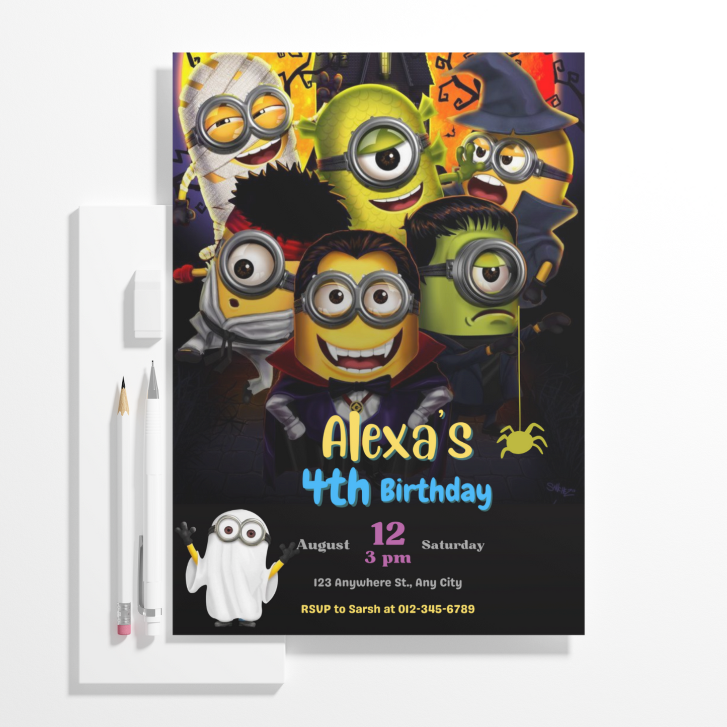 Minions Birthday Invitation Template