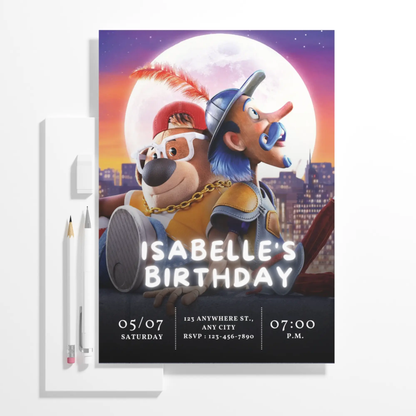 The Inseparables Birthday Invitation Template - CreativeRino