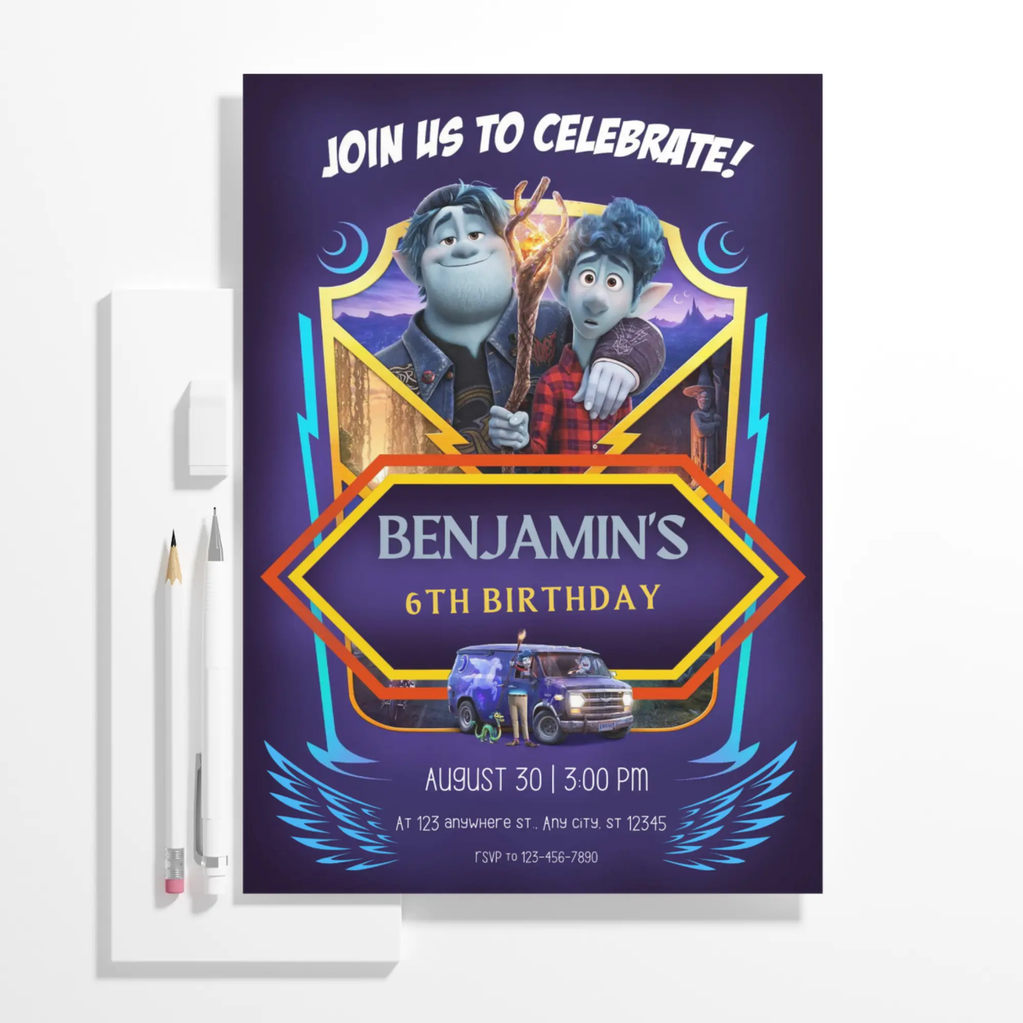 Onward Birthday Invitation Template - CreativeRino