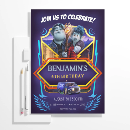 Onward Birthday Invitation Template - CreativeRino