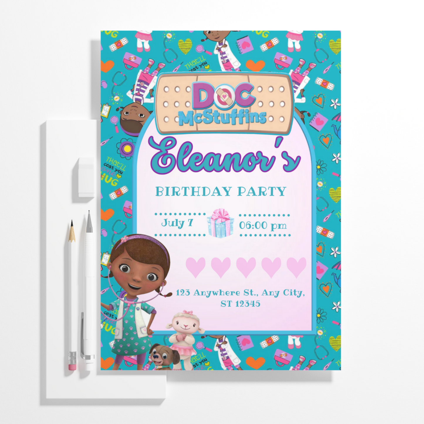 Doc McStuffins Birthday Invitation Template