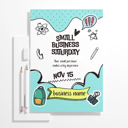 Small Business Saturday Invitation Flyer Template - CreativeRino