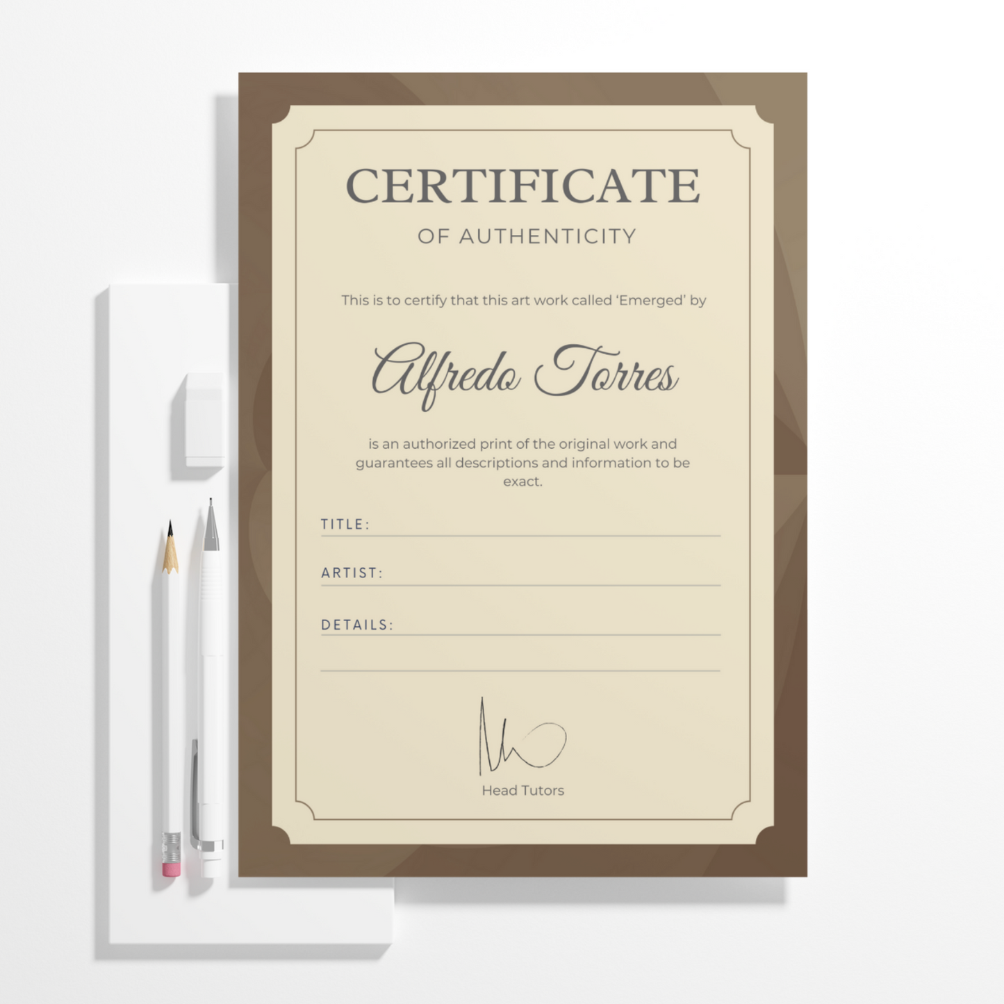 Certificate of Authenticity Template | Authenticity Certificate